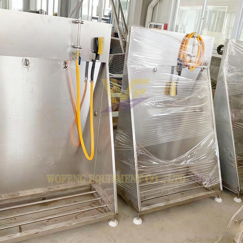 Livestock Equipment Apron Cleaning Machine Slaughter House Project